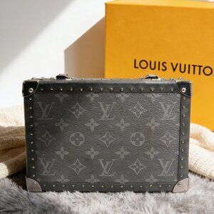 Louis Vuitton Clutch Box Monogram Eclipse Canvas